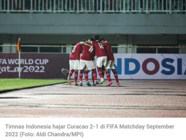 2 Kali Tumbangkan Curacao, Ranking FIFA Timnas Indonesia Meroket! Media Vietnam Takjub