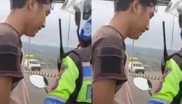 Video Oknum Polisi Marah Karena Direkam saat Hendak Menilang Viral di Medsos