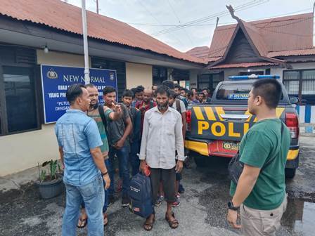 Polres Bengkalis Bongkar Upaya Penyelundupan Puluhan Warga Bangladesh ke Malaysia