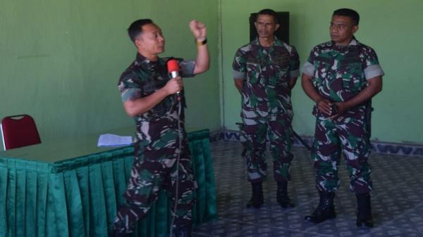 Dandim TTS  Evaluasi Program Kegiatan Anggota TNI Selama Sebulan