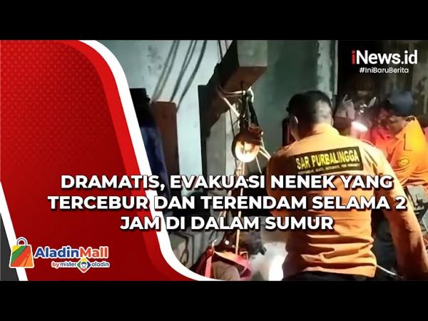 Evakuasi Nenek yang Tercebur dan Terendam Lebih dari 2 Jam di Dalam Sumur Berlangsung Dramatis