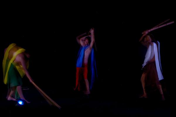 Momen Perform Teater Oncak pada Festival Teater Sumatera di Graha Budaya Palembang