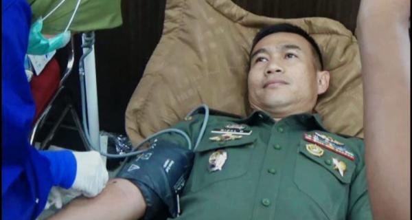 Kodim 0109 Aceh Singkil Gelar Donor Darah