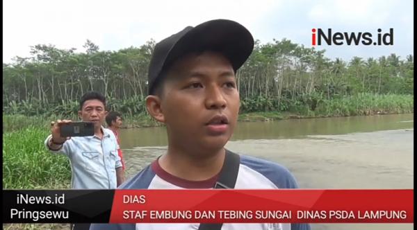 Video Tim Dinas PSDA Propinsi Lampung Mengecek Lokasi Tebing Sungai Way Semaka