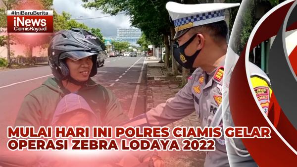 VIDEO: Mulai Hari Ini Polres Ciamis Gelar Operasi Zebra Lodaya 2022, Ini Targetnya