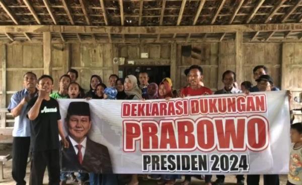 Masyarakat Desa Hutan di Ngawi Deklarasi Dukung Prabowo Presiden 2024