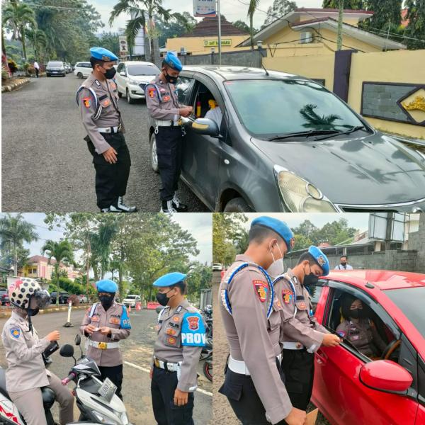 Operasi Zebra Krakatau, Polres Tanggamus Periksa Kelengkapan Personel