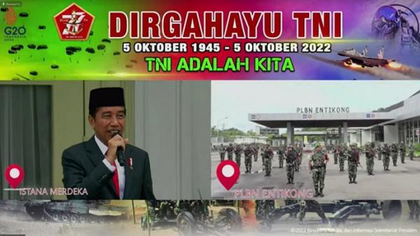 Jokowi Sapa Prajurit TNI di Perbatasan: Kalau Belanja di Malaysia atau Indonesia?