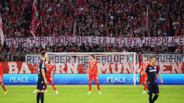 Suporter Bayern Muenchen Bentangkan Spanduk Kenang Tragedi Kanjuruhan, Kalimatnya Menohok Banget