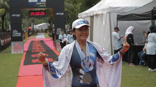 Juarai Ironman 70.3 Lombok, Inge Prastyo Sebut Lombok Aduhai