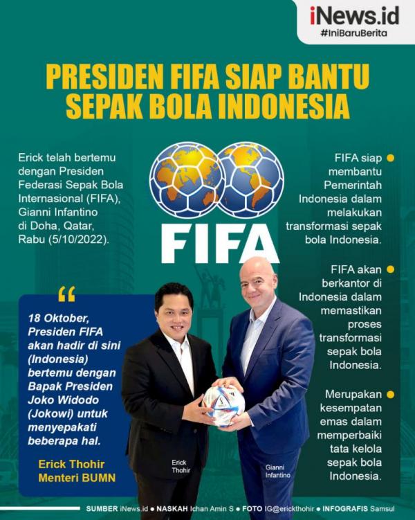 18 Oktober 2022 Presiden FIFA Kunjungi Indonesia