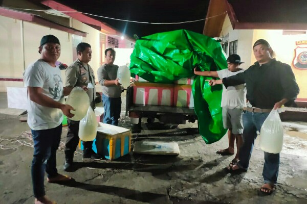 1.487 Liter Cap Tikus Diamankan Polisi di Desa Tanjung Mariri