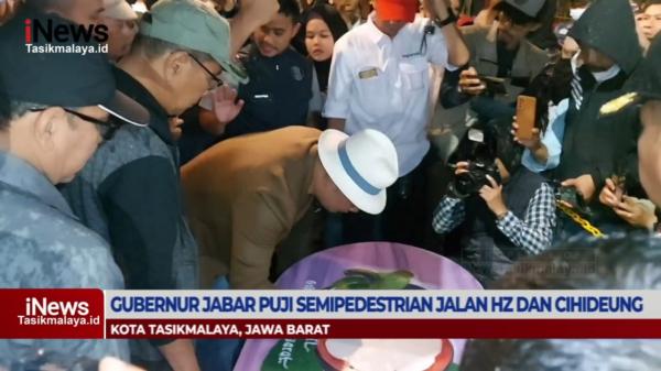 VIDEO: Ridwan Kamil Puji Semipedestrian Jalan HZ dan Cihideung Kota Tasikmalaya: Sangat Luar Biasa
