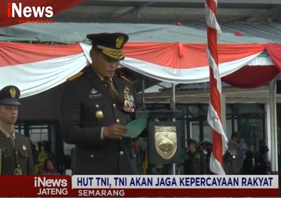HUT TNI ke 77 di Semarang, TNI Akan Jaga Kepercayaan Rakyat