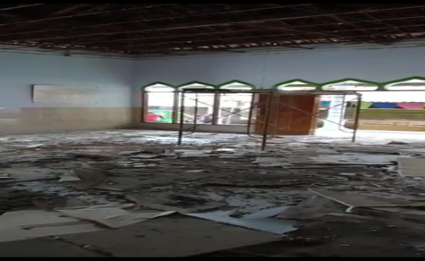 Disapu Angin Kencang, Sebuah Masjid di Sragen Rusak Parah