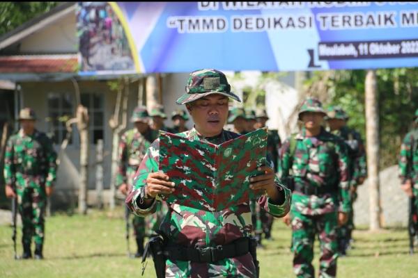 TMMD Reguler Ke-115 Wilayah Kodim Aceh Barat Resmi Dibuka