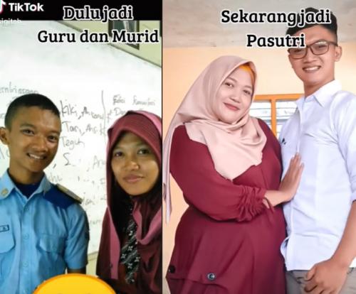 Terpaut Usia 20 Tahun! Murid Nikahi Gurunya, Viral di Medsos