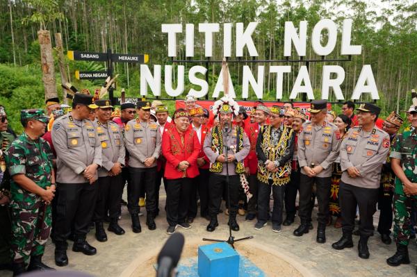 Polri dan Majelis Adat Dayak Nasional Sinergi Berkomitmen Kawal Pembangunan IKN