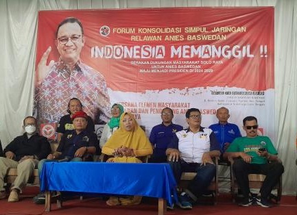 Mantan Pendukung Prabowo Hadir Konsolidasi Simpul Relawan Anies Baswedan di Sukoharjo