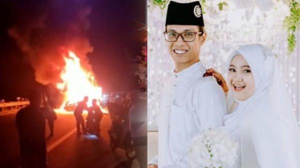 Viral Jeritan Suami Ingin Selamatkan Istri yang Terbakar di Dalam Mobil, Korban Baru Pulang Umrah