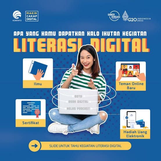 Kemenkominfo dan Siberkreasi Melakukan Literasi Digital Memanfaatkan Teknologi