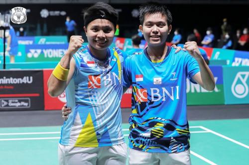Ganda Putri Indonesia, Apriyani Rahayu Dan Siti Fadia Melenggang Ke Babak 16 Besar di Denmark Open