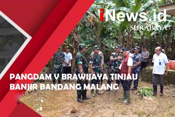 Pangdam V Brawijaya Tinjau Banjir Bandang Malang