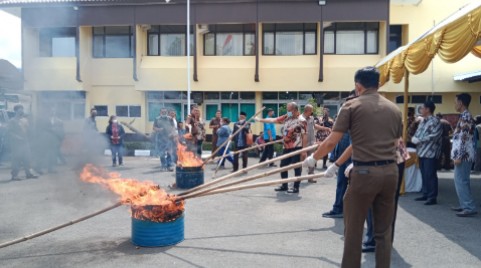 Ratusan Gram Narkotika Dibakar, Bukti Serius Kota Cirebon Perangi Narkoba