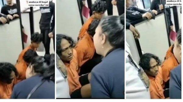 Viral Seorang Ibu Menangis dan Memarahi Tiga Pelaku Begal