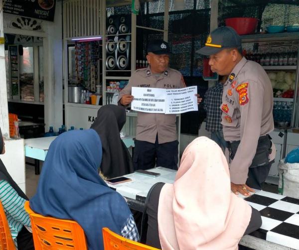 Polres Pidie Lakukan Patroli Sambil Mengajak Masyarakat Patuhi Imbauan Pemerintah Terkait Obat Sirup