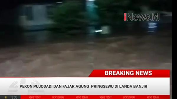 Video Banjir Terjang Pringsewu