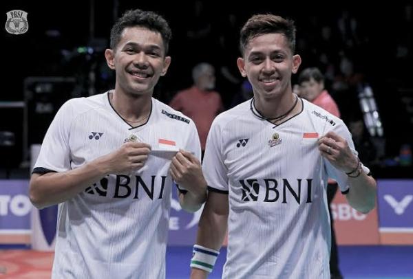 Fajar dan Rian Berhasil Kalahkan Minions di Final Denmark Open 2022