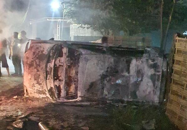 Polres Probolinggo Masih Menyelidiki  Penyebab Hyundai Atos Terbakar