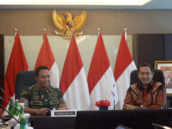 Hendi dan Jenderal Andika Bertemu, LKPP dan TNI Bersinergi