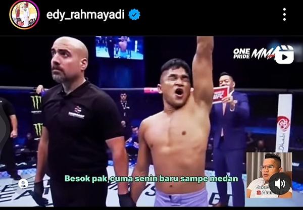 Jeka Saragih Kalah KO di Final UFC, Edy Rahmayadi: Ya Kalau Kalah Latihan Lagilah Dia