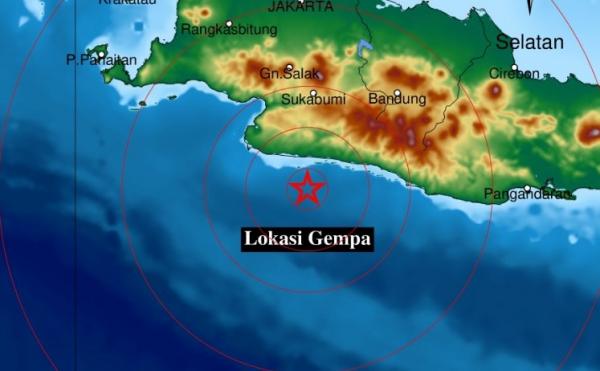 Gempa Bumi Terkini, Kota Sukabumi Diguncang Gempa Magnitudo 4,7, Terasa hingga Tasikmalaya