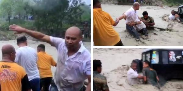 Viral Video Gubernur NTT Terobos dan Pimpin Pertolongan Warga Terjebak Banjir Bandang