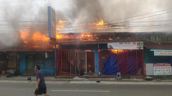 Lima Kios di Jalan Siaga Ludes, BPBD Balikpapan: Jangan Tinggalkan Kompor Menyala