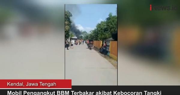 Mobil Pengangkut BBM di Kendal Terbakar Akibat Kebocoran Tangki