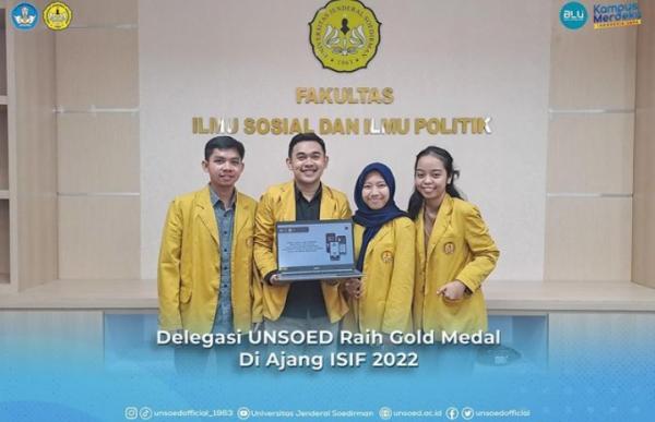 Wih! Mahasiswa Unsoed Raih Medali Emas di Ajang ISIF 2022