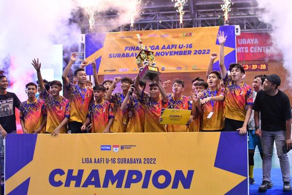 Laskar Muda Surabaya Juara Liga AAFI U16