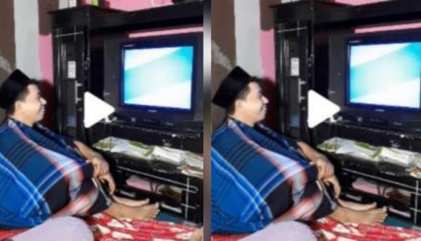 Viral, Aksi Pria Nonton TV Penuh Semut Bikin Netizen Heboh