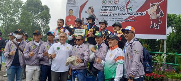 Wakil Ketua Koni Kabupaten Bogor Joy Pendhita Puas Equstrian Sumbang