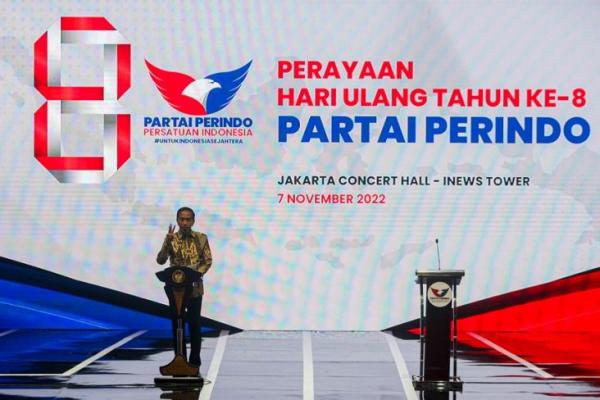 Presiden Jokowi Ingatkan Ketua-ketua Partai, Hati hati Petinggi Partainya Bisa Ketarik ke Perindo