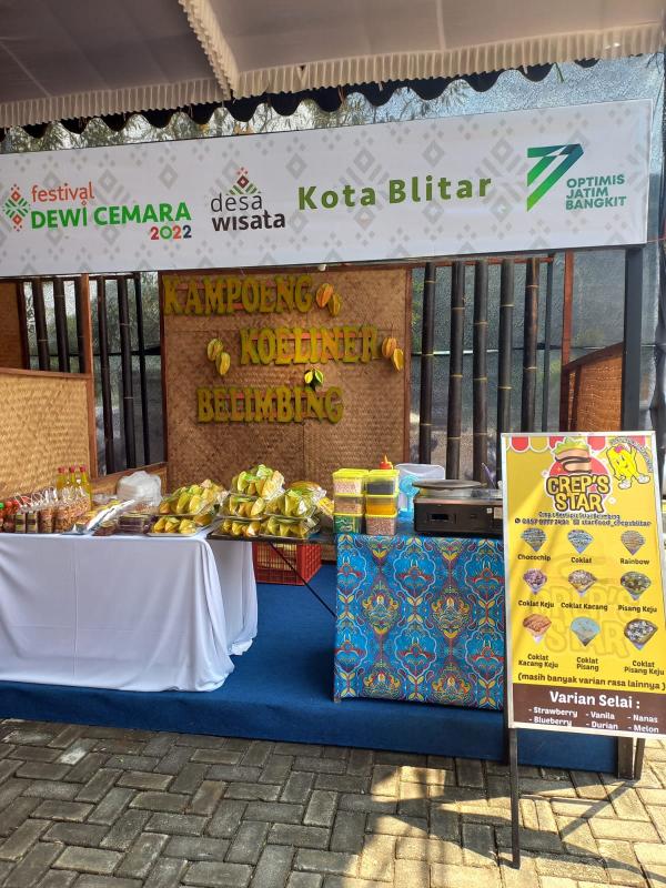 Kampung Kuliner Belimbing Karangsari Wakili Kota Blitar dalam Festival Dewi Cemara 2022