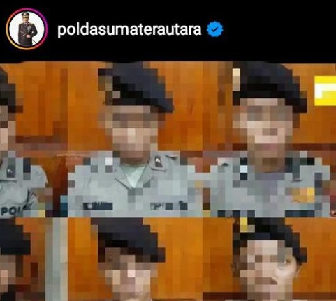 5 Wajah Oknum Polisi Diposting Polda Sumut, Netizen: PTDH Langsung