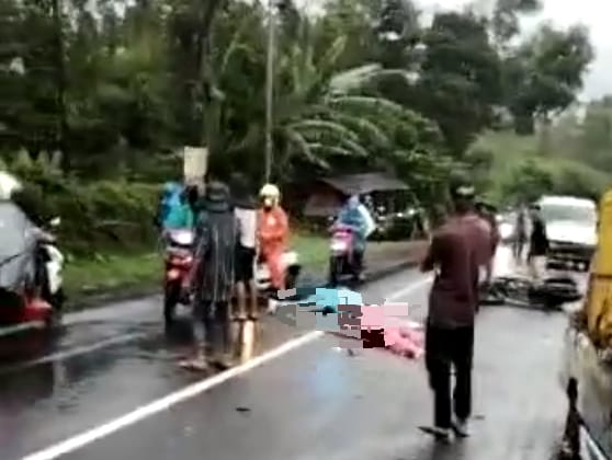 Kecelakaan Maut di Jalur Belik - Randudongkal, 2 Orang Tewas usai Sepeda Motor Hantam Pick Up