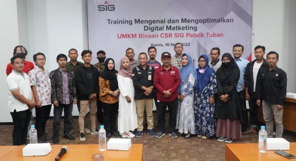 Dorong Kapasitas SDM, SIG GHoPO Tuban Beri Pelatihan Digital Marketing Kepada UMKM Binaan