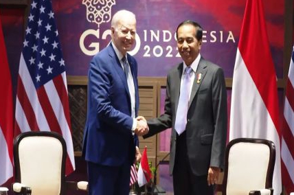 Presiden RI Jokowi Gelar Pertemuan Bilateral dengan Presiden AS Joe Biden