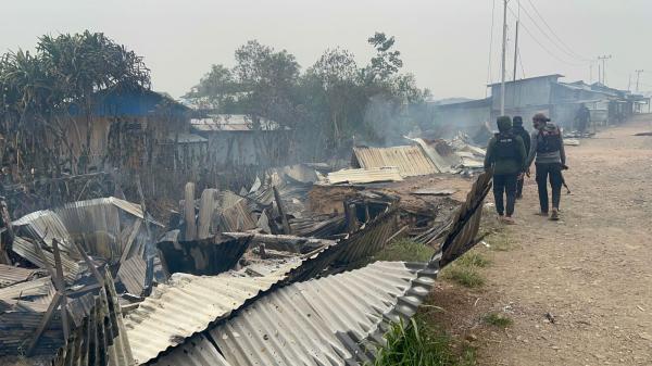 Puluhan Unit Rumah Kios dan Gedung Perkantoran Dibakar Massa, Situasi Dogiyai Berangsur Aman